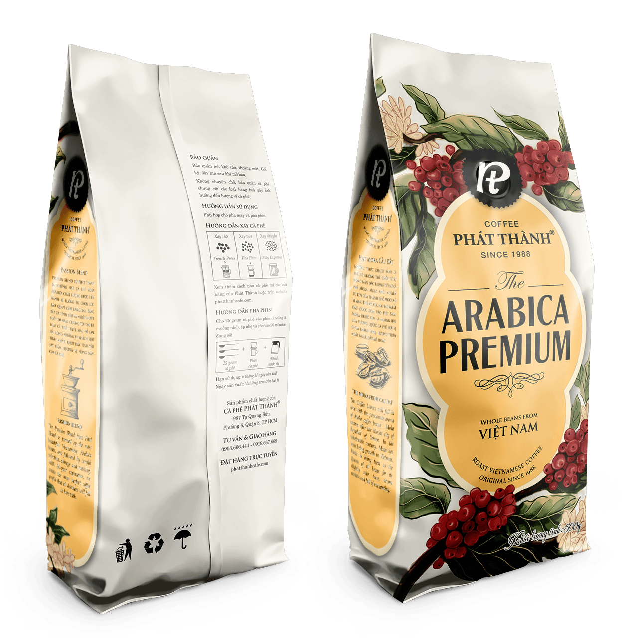 Cà phê nguyên hạt Arabica Premium