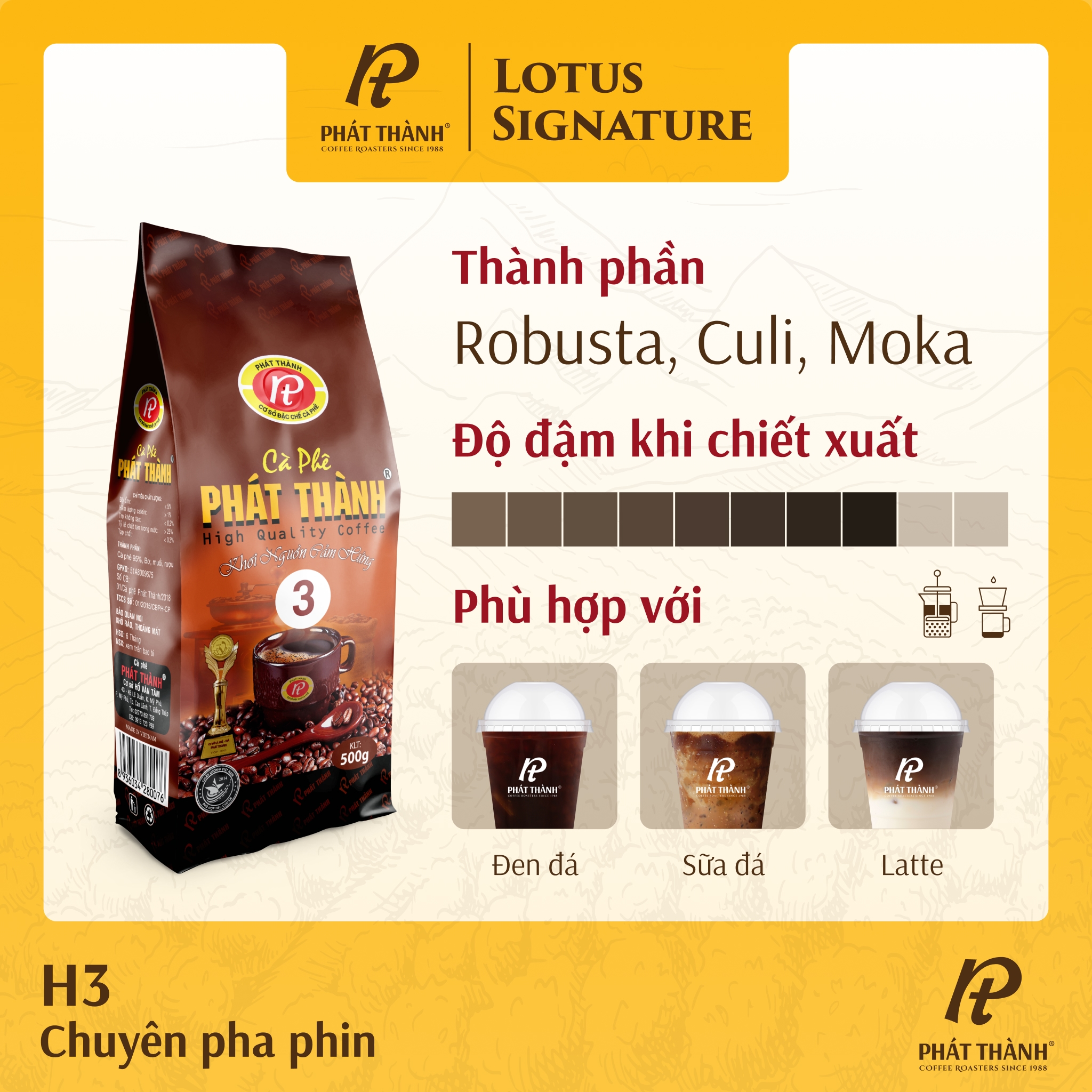Cà phê Lotus Signature H3