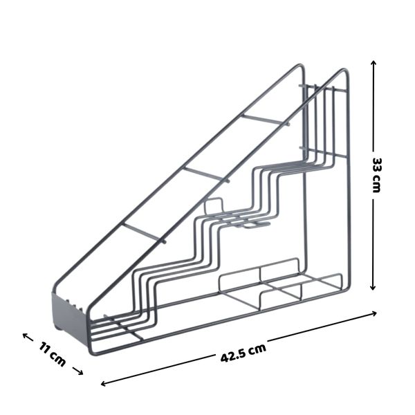 Giá đựng chai siro tam giác 4 ngăn