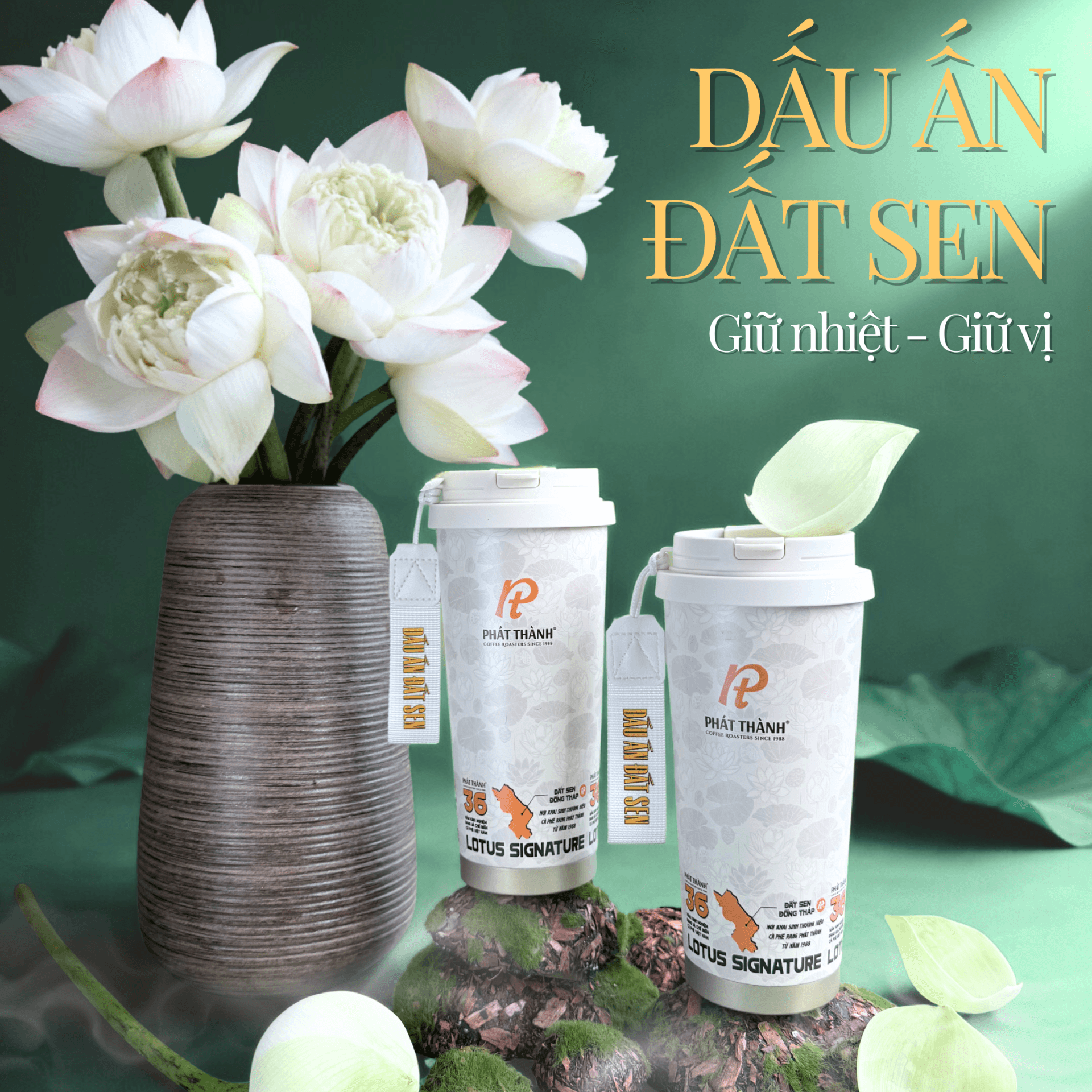 Bình giữ nhiệt Dấu Ấn Đất Sen